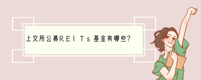 上交所公募REITs基金有哪些？