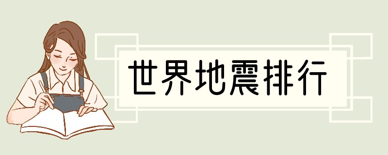 世界地震排行