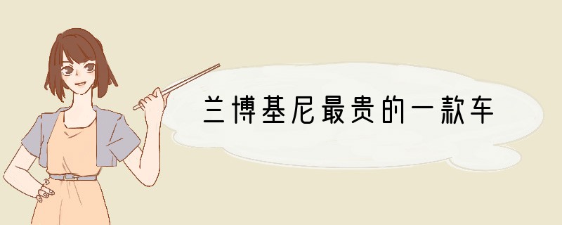 兰博基尼最贵的一款车