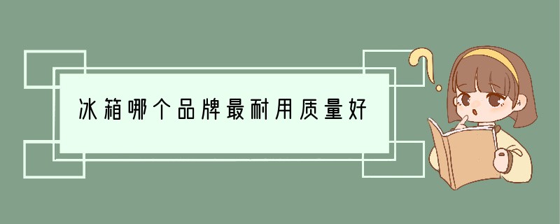 冰箱哪个品牌最耐用质量好?