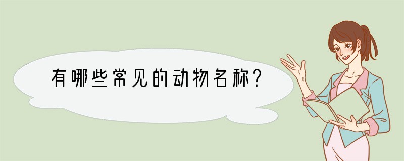 有哪些常见的动物名称？