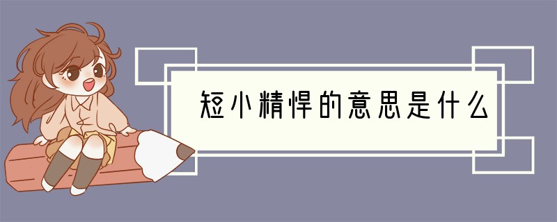 短小精悍的意思是什么