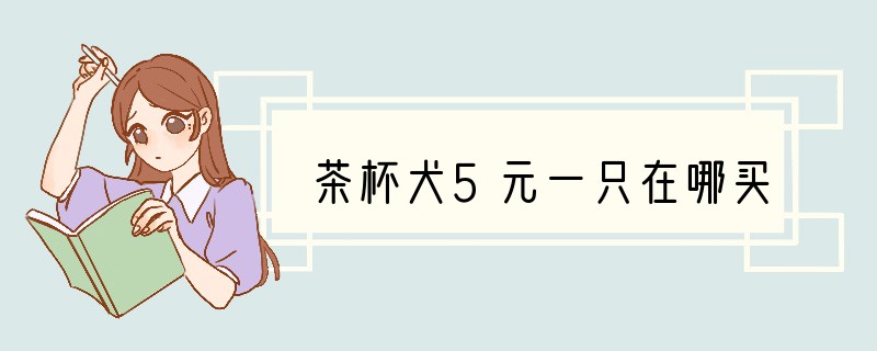 茶杯犬5元一只在哪买