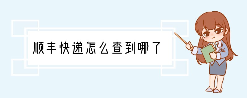 顺丰快递怎么查到哪了